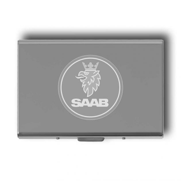 Personalized Saab Card Holder | Custom Saab Card Case Present | Gifts Engraving