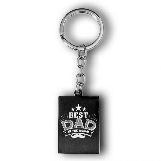 Personalized Best Dad Key Chain Gift | Custom Keyring Present | Gifts Engraving