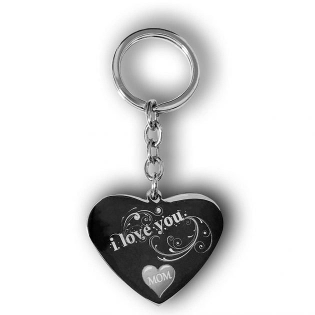 I Love You Mom Keychain