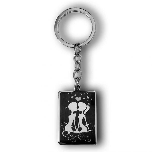 Personalized Couple In Love Key Chain Gift | Custom Keyring Present | Gifts Engraving