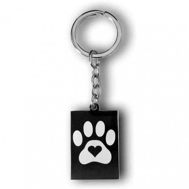 Personalized Paw Key Chain Gift | Custom Keyring Present | Gifts Engraving