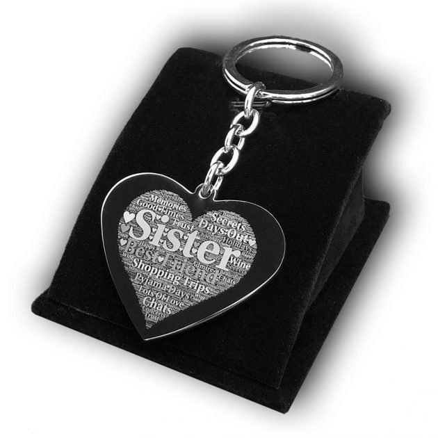 Sister Heart Keychain - Image 3