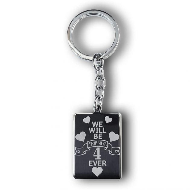 Personalized We Will Be Friends 4 Ever Key Chain Gift | Keyring Present | Gifts Engraving