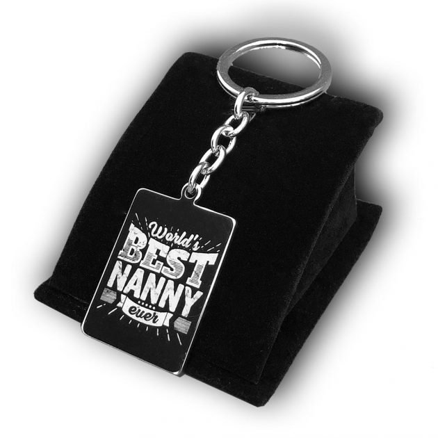 World's Best Nanny Ever Keychain - Image 3